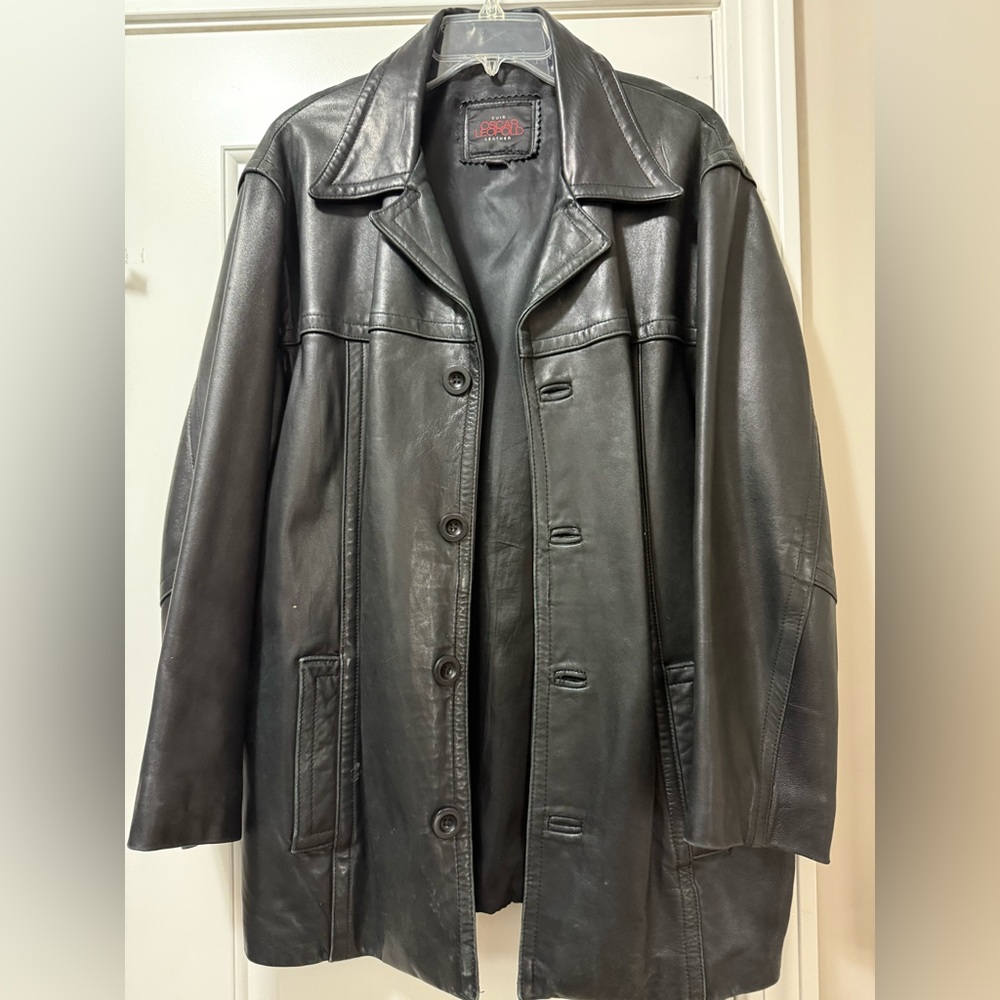 Men's Black Leather Jacket
